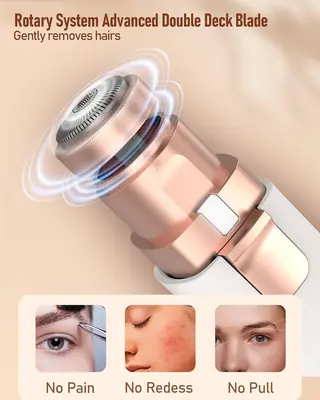 2 in 1 Rechargeable Facial Hair Remover thumbnail 6