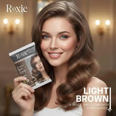 Roxie Hair Color Mahogany 100% Gray Coverage 50ml thumbnail 2