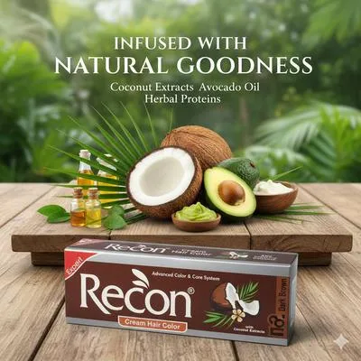 Recon Hair Color Cream 25g Black Brown All Hair Types