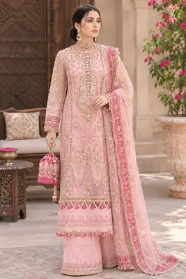 3 Pcs Women's Unstitched Embroidered Suit