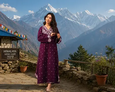 2 Pcs Women's Unstitched Embroidered Suit
