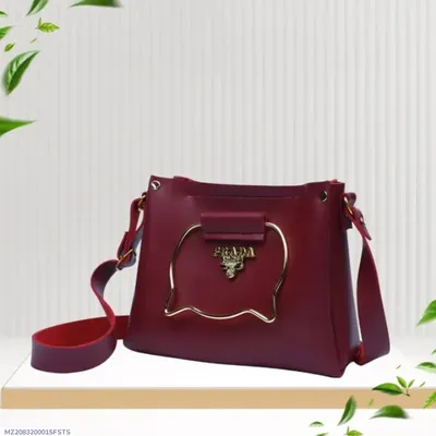 Women's PU Leather Plain Shoulder Bag thumbnail 1
