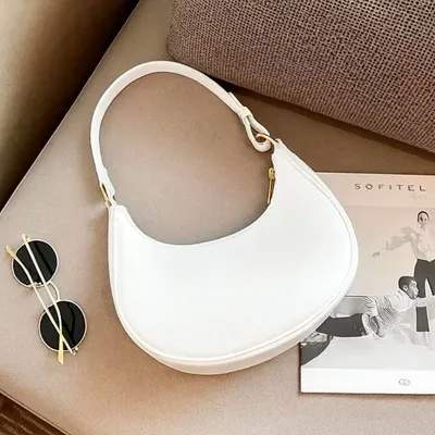 Women's PU Leather Plain Shoulder Bag thumbnail 4