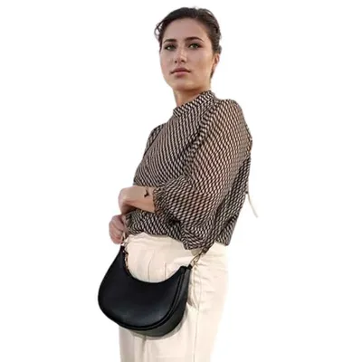 Women's PU Leather Plain Shoulder Bag thumbnail 2