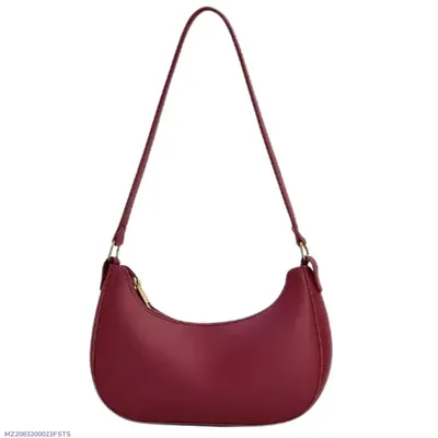 Women's PU Leather Plain Shoulder Bag thumbnail 1