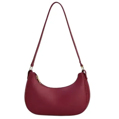 Women's PU Leather Plain Shoulder Bag thumbnail 5