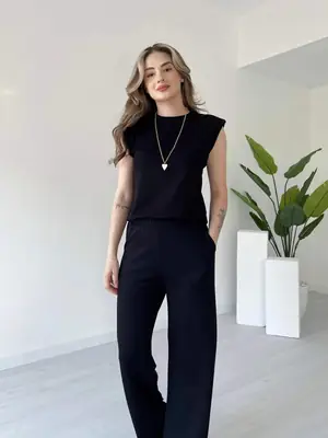 2 Pcs Women's Stitched Jersey Plain Co-Ord Set