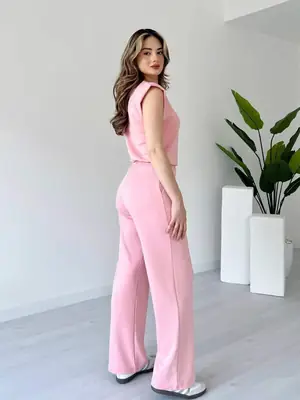 2 Pcs Women's Stitched Jersey Plain Co-Ord Set