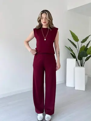 2 Pcs Women's Stitched Jersey Plain Co-Ord Set