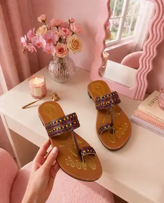 Women's Cork Formal Kolhapuri Chappal