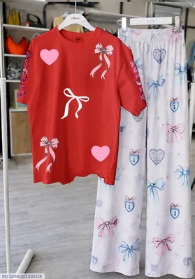 2 Pcs Women's Stitched Cotton Jersey Printed Night Suit