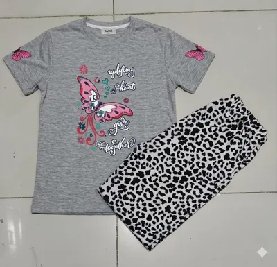 2 Pcs Women's Stitched Jersey Printed Night Suit thumbnail 3