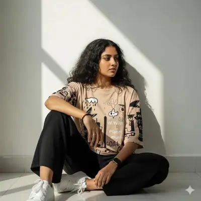 2 Pcs Women's Stitched Jersey Printed Night Suit