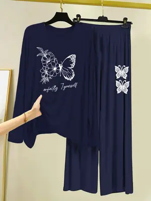 2 Pcs Women's Stitched Cotton Jersey Printed Night Suit