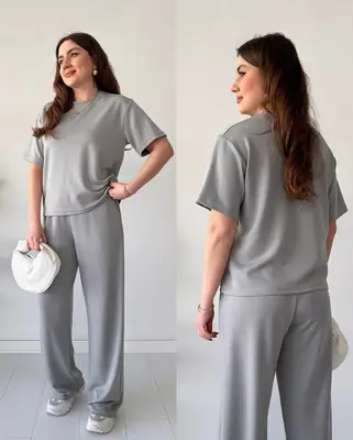 2 Pcs Women's Stitched Cotton Jersey Plain Night Suit