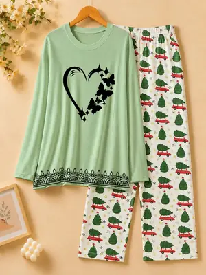 2 Pcs Women's Stitched Cotton Jersey Printed Night Suit