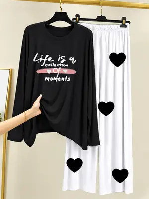 2 Pcs Women's Stitched Cotton Jersey Printed Night Suit