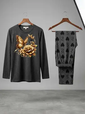 2 Pcs Women's Stitched Cotton Jersey Printed Night Suit