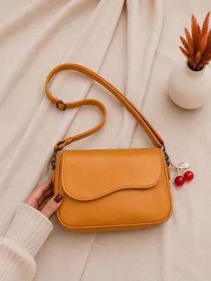 Girl's PU Leather Plain Shoulder Bag thumbnail 2