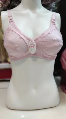 Cotton Embroidered Comfortable And Lightweight Bra Top thumbnail 2