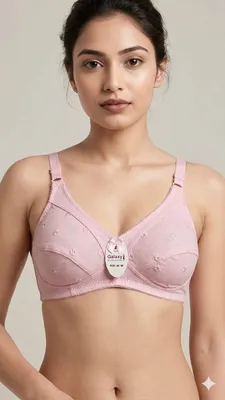Cotton Embroidered Comfortable And Lightweight Bra Top thumbnail 3