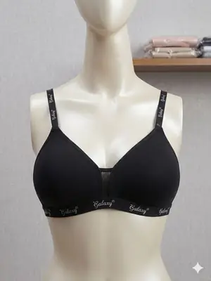 Jersey Plain Padded Bra thumbnail 2