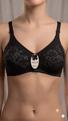 Cotton Embroidered Comfortable And Lightweight Bra Top thumbnail 3