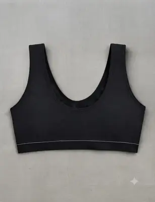 Jersey Chikan Embroidered Padded Bra Top thumbnail 2