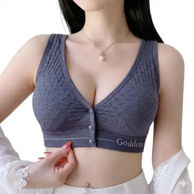 Jersey Chikan Embroidered Padded Bra Top