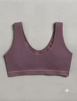 Jersey Chikan Embroidered Padded Bra Top thumbnail 2