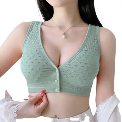 Jersey Chikan Embroidered Padded Bra Top