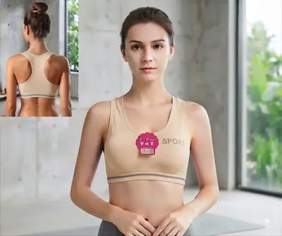 Jersey Plain Comfortable And Lightweight Sports Bra