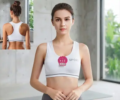 Jersey Plain Comfortable And Lightweight Sports Bra thumbnail 3