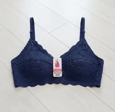 Jersey Chikan Embroidered Lightweight And Breathable Bra Top thumbnail 2