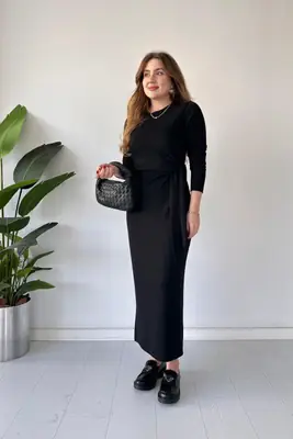 1 Pc Women's Stitched Jersey Plain Maxi