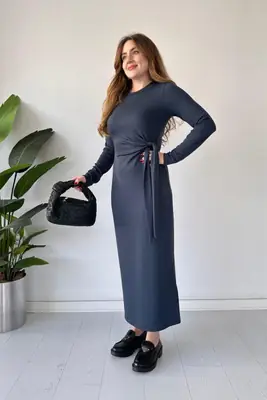 1 Pc Women's Stitched Jersey Plain Maxi thumbnail 2