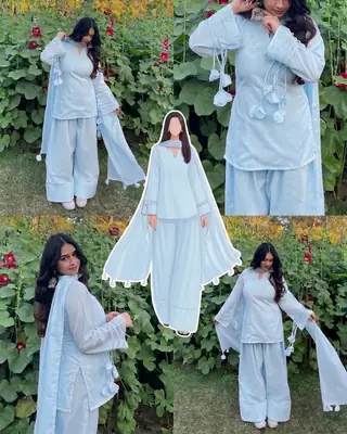 3 Pcs Women's Stitched Cotton Lawn Plain Suit