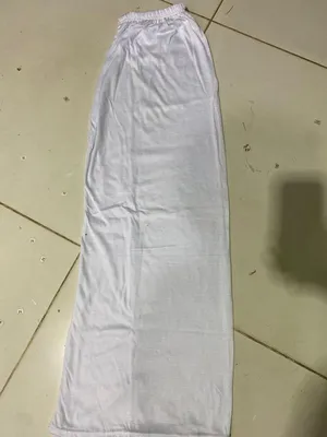 White Wide Leg Pants 38 Inches High Waist thumbnail 2