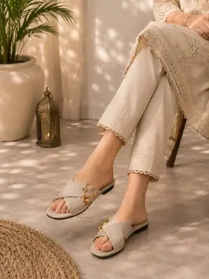 Women's Cork Formal Slippers thumbnail 2