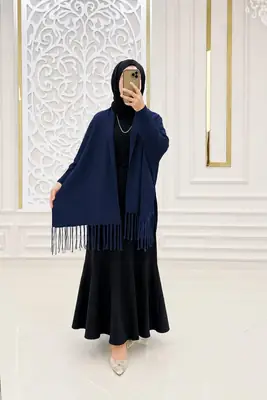 Women's Fleece Plain Cape Shawl