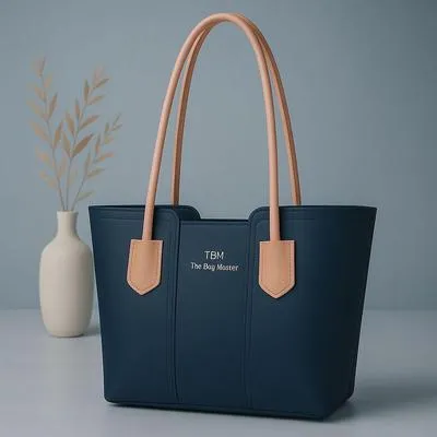 Women's Brown Leather Tote Bag - Durable & Stylish Daily Use thumbnail 2