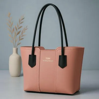 Women's Brown Leather Tote Bag - Durable & Stylish Daily Use thumbnail 4