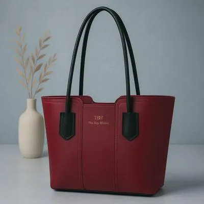 Women's Brown Leather Tote Bag - Durable & Stylish Daily Use thumbnail 6