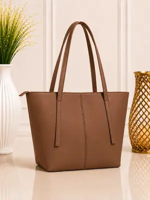 Girl's Leather Plain Shoulder Bag thumbnail 7