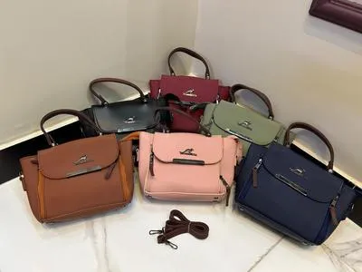 Maroon Leather Crossbody Bag for Women with Top Handle and Long Strap thumbnail 4