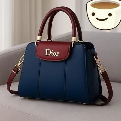 Women's Leather Shoulder Bag Black Blue Maroon Pink Beige 9x11" thumbnail 4