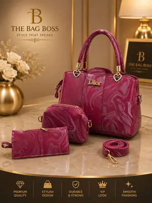Girl's Leather Textured Hand Bag thumbnail 2