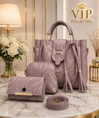 Girl's Leather Textured Hand Bag
