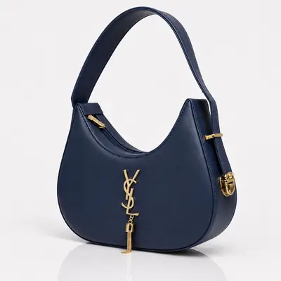YSL Hobo Bag Plain Leather Adjustable Handle thumbnail 5