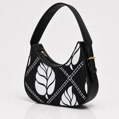 Floral Hobo Bag Canvas Adjustable Handle thumbnail 5